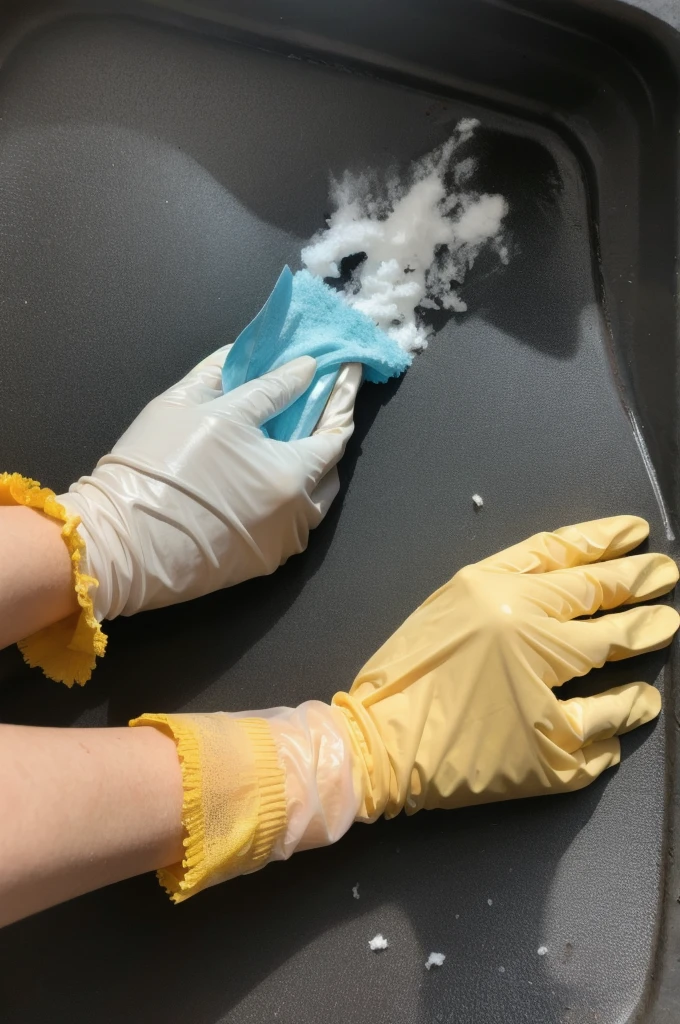 Rubber gloves Mold cleaning