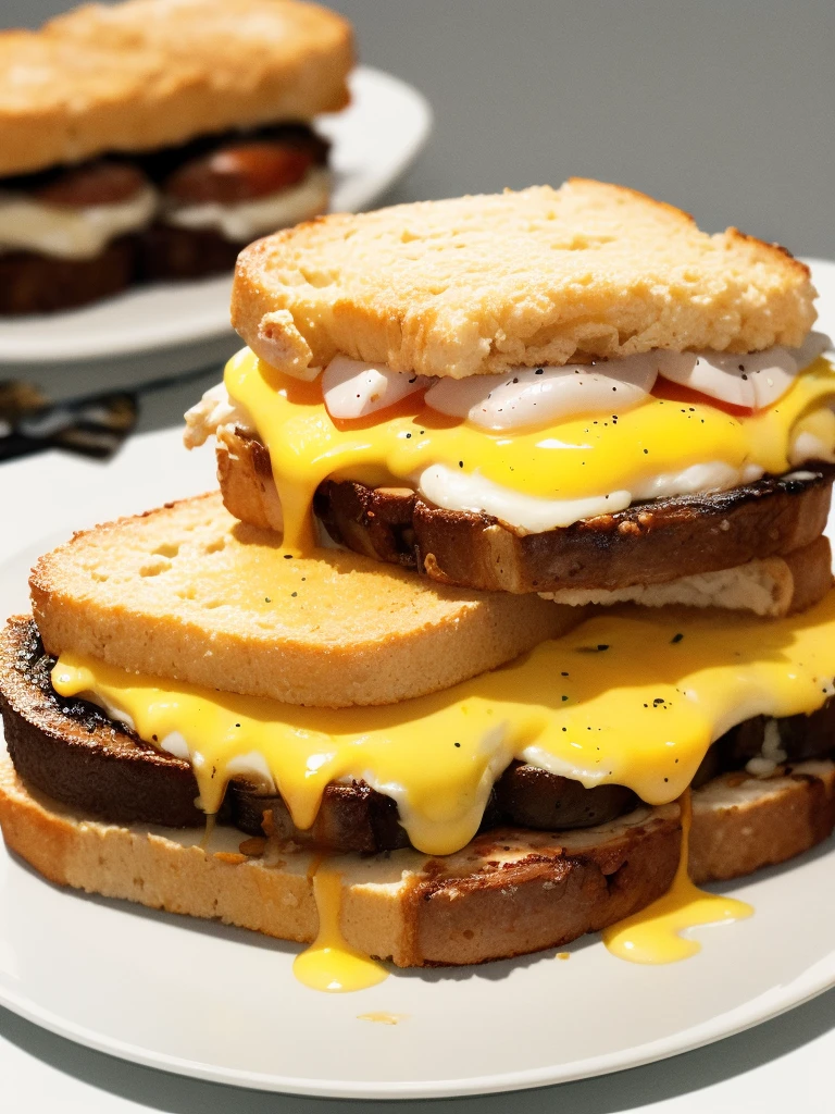 breakfast It is the first meal of the day, usually eaten in the morning. Sausage, egg and cheese breakfast sandwich