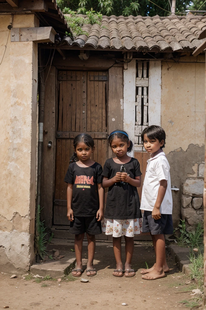Image of village children
