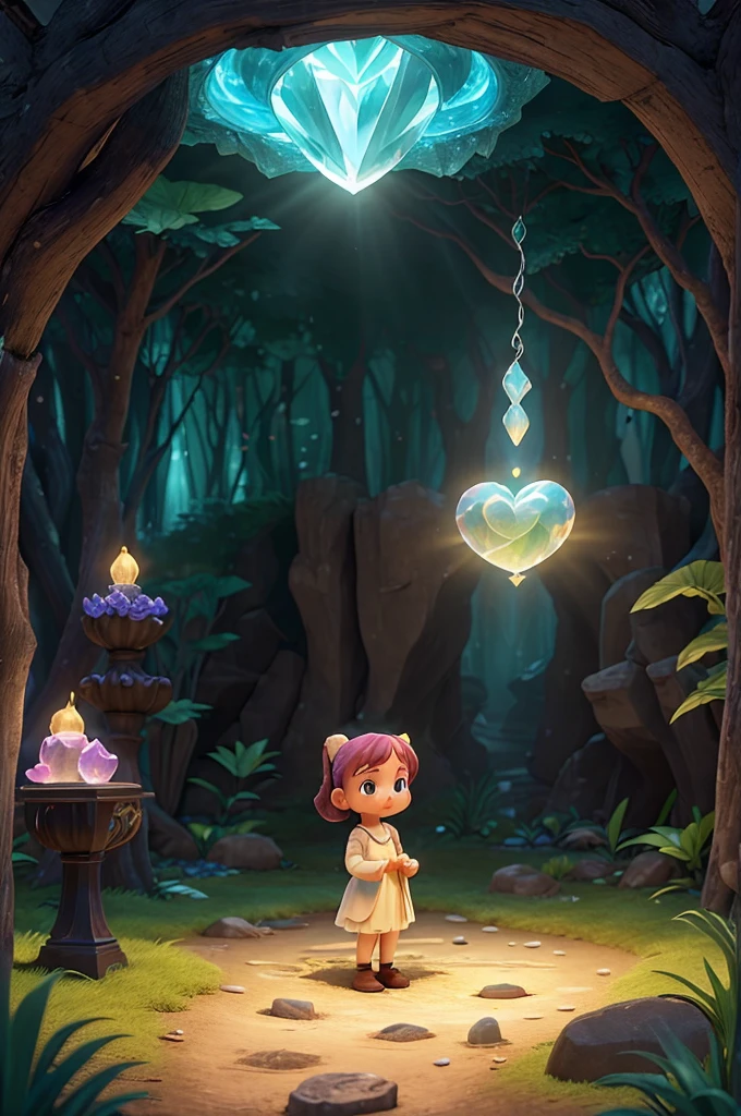 After weeks of searching, Lily finally stumbled upon a hidden glade bathed in ethereal light. At its center lay the Heart of Harmony – a radiant crystal pulsating with gentle, soothing energy. As she reached out to touch it, a shadowy figure emerged – a dark sorcerer intent on stealing the crystal for his own nefarious purposes.