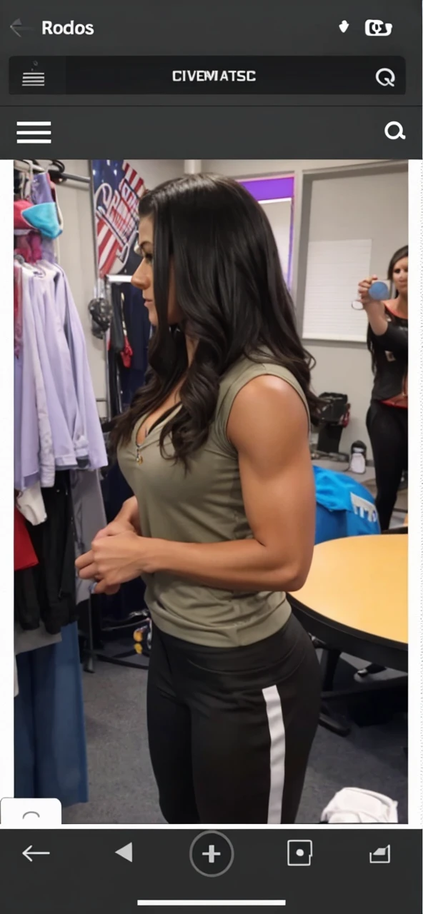 wwe bayley showing off her clevage