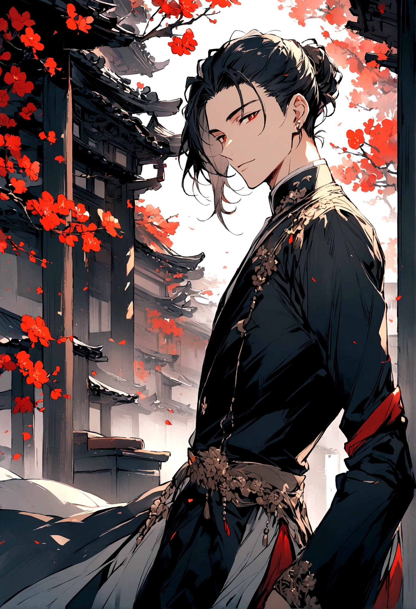Asian boy,Bblack hair