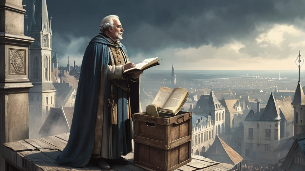 Amidst the clamor of the marketplace, a town crier's voice rises above the din. Clad in weathered leather and a worn cloak, he stands on a wooden crate, clearing his throat for attention. With a flourish, he unfurls a parchment and begins to read aloud, his words echoing off the ancient stone buildings. The crowd gathers, curiosity piqued, as he announces news of impending taxes, a royal decree, or perhaps a proclamation of war. The atmosphere crackles with anticipation and apprehension, every ear straining to catch every word as the fate of the city hangs in the balance.