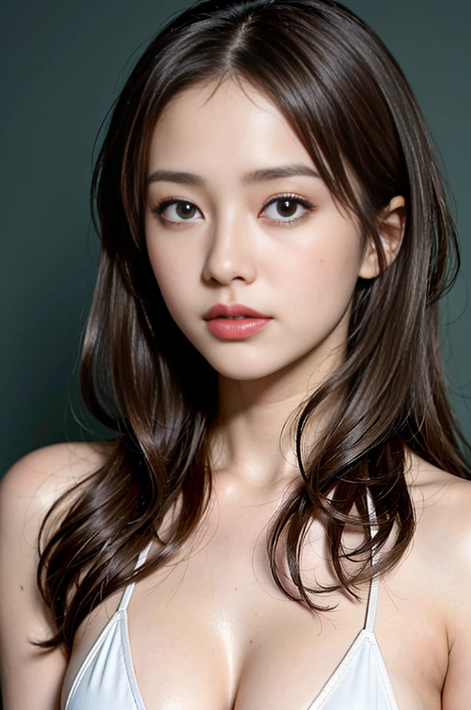 ((Highest quality)),((8K、32k)),(Genuine)、(detailed)、(Beach)、((Bust up shot))、((face closeup))、(White skin)、(Big Breasts)、The best balance between face and shoulder width、Micro Bikini、Shiny Hair、Short Bob、Glowing Skin、Japanese、beauty、Looking into the camera、Thick lips、cute、Hehehe:1.2、Shot with a film camera、RAW shooting、#24、Genuine、フォトGenuine:1.4、Photon Mapping、Physically Based Rendering、Perfect Anatomy、detailedなデコルテ、detailedな目、detailedな二重、detailedな咬筋、detailedな鎖骨、Perfect Fingers、Finger Description、(品質 8K)、((White skin))、Avoid mascara、Hair with movement、detailedな毛穴、Natural light、detailedな描写、Blushing、Fine pores、Perfect cleavage、masterpiece、Blushing、detailedな腹筋、sexy、detailedな脇の下、(slender)、(Upper Body)、detailedな目元、bangs、