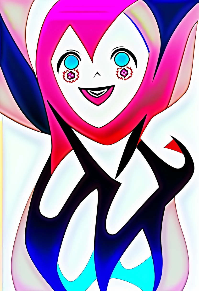 masterpiece: 1.7, Highest quality、(Extremely detailed CG、Ultra-detailed、Best Shadow:1.1)、solo、Picturesque、sketch、Paper Texture、Ultra-high resolution、Highly detailed face、Highly detailed eyes、Flat Color、Limited palette、Low contrast、Best lighting、Realistic、Alice in Wonderland、Lilia, One Girl、Pink Hair、blue eyes、White dress with black lace、large pink ribbon on the chest、cute、Laugh a lot、Laughing with your mouth open、Beautiful woman、Light Smile、Blanche:1、(Tangleた、And Mandalas、Tangle、Intertwined:0.8)