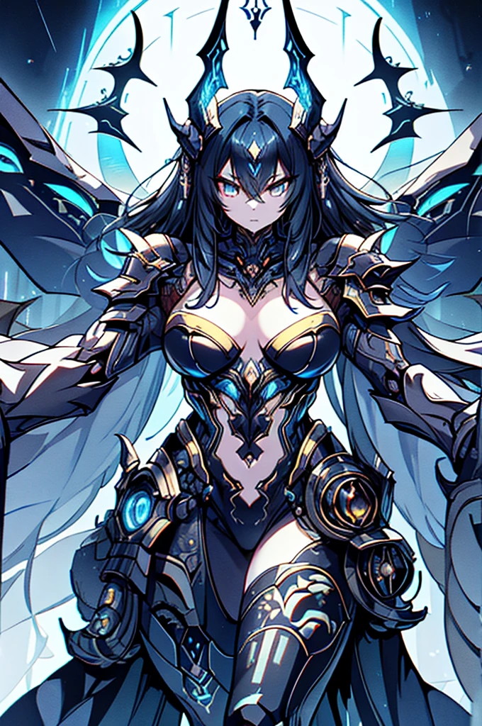A menacingly sleek biomechanical dragon, its metallic scales glistening with an ominous glow against a dark, cyberpunk backdrop. The concept art line art showcases a detailed and intricate design, capturing the creature's intimidating presence. Every intricate detail, from the sharp edges of its wings to the intricately etched patterns on its armor, is rendered with stunning realism. This high-quality image blends elements of technology and fantasy, creating a truly captivating and terrifying digital pet that would strike fear into the hearts of any viewer.