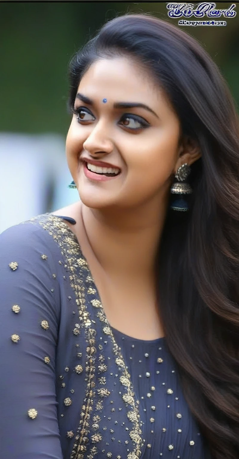 Ultra realistic face of keerthy suresh, full body,outdore 