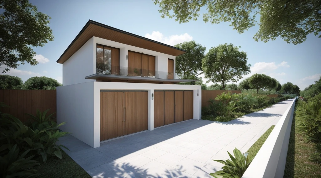 PLATEFORME KTHOUSE, Beaucoup de belles fleurs rouges le long de la route:1.3, Romantique, 1 maison de style néoclassique, La maison de ville est faite de murs blancs, Belle lumière, journée de beauté, ensoleillé, Beaucoup de bougainvilliers rouges le long de la route:1.3, belle sensation de jeunesse :1.2, soleil à midi, Très belles ombres,