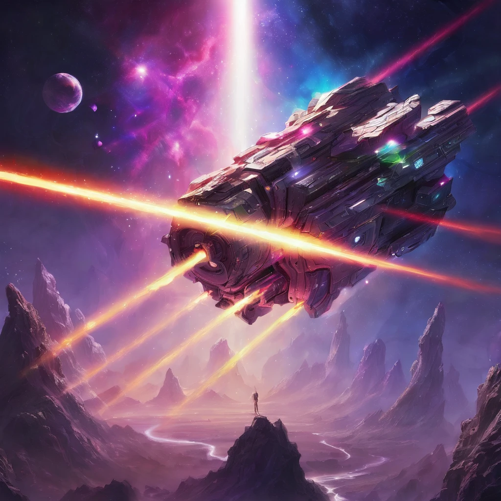Space Laserbeam fantasy artwork