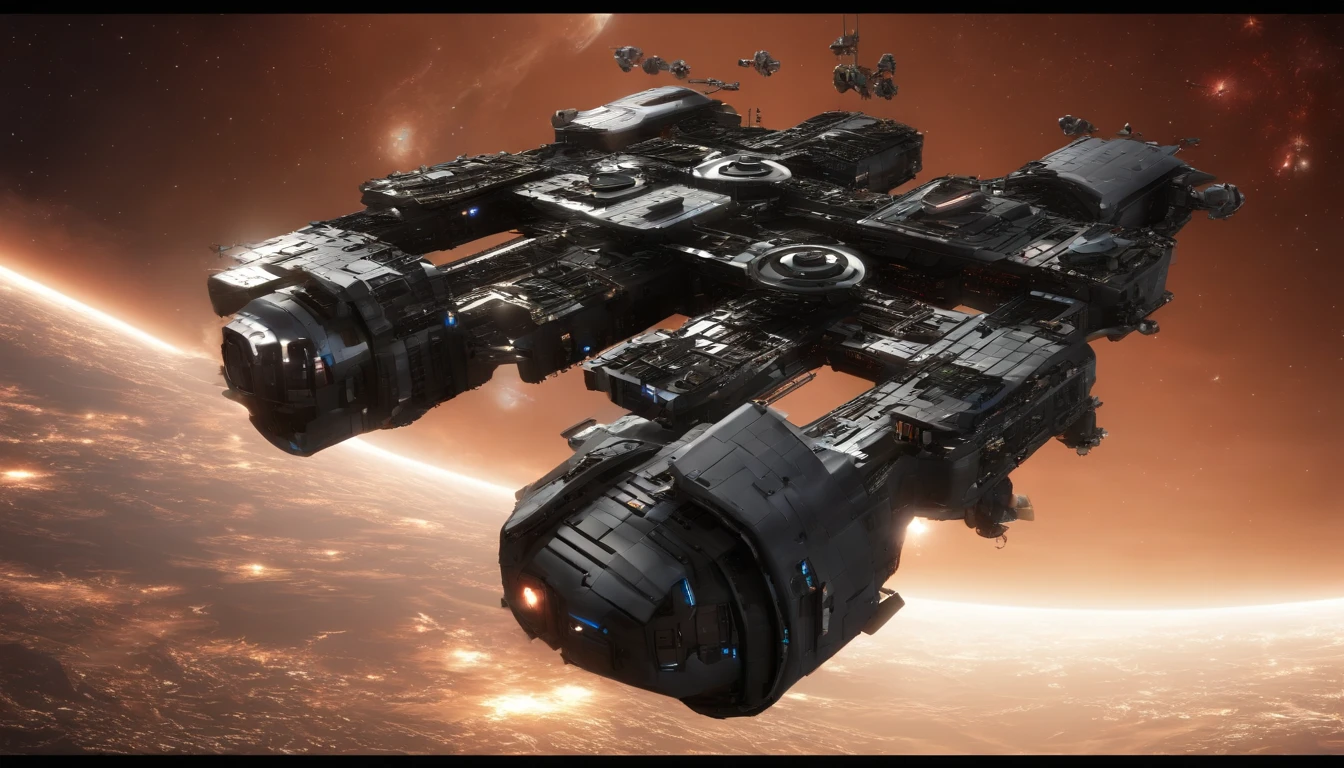 (((The space station is Deep Space 9))).There are Starfleet ships, and almost any ship, from Star Trek Deep Spaces 9 years. This styles are, from Gerry and Silvia Anderson,& Judith Garfield & Reeves-Stevens.