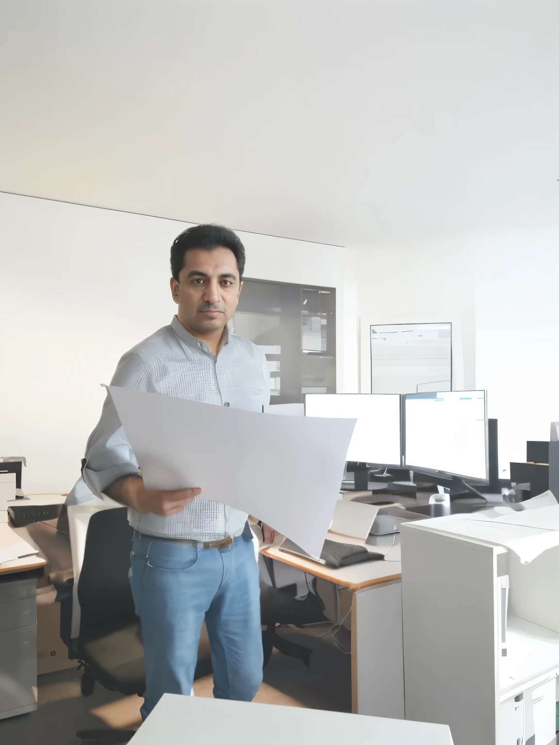 Office recording Dipl. - Ing. Architect yahya amar in a modern office