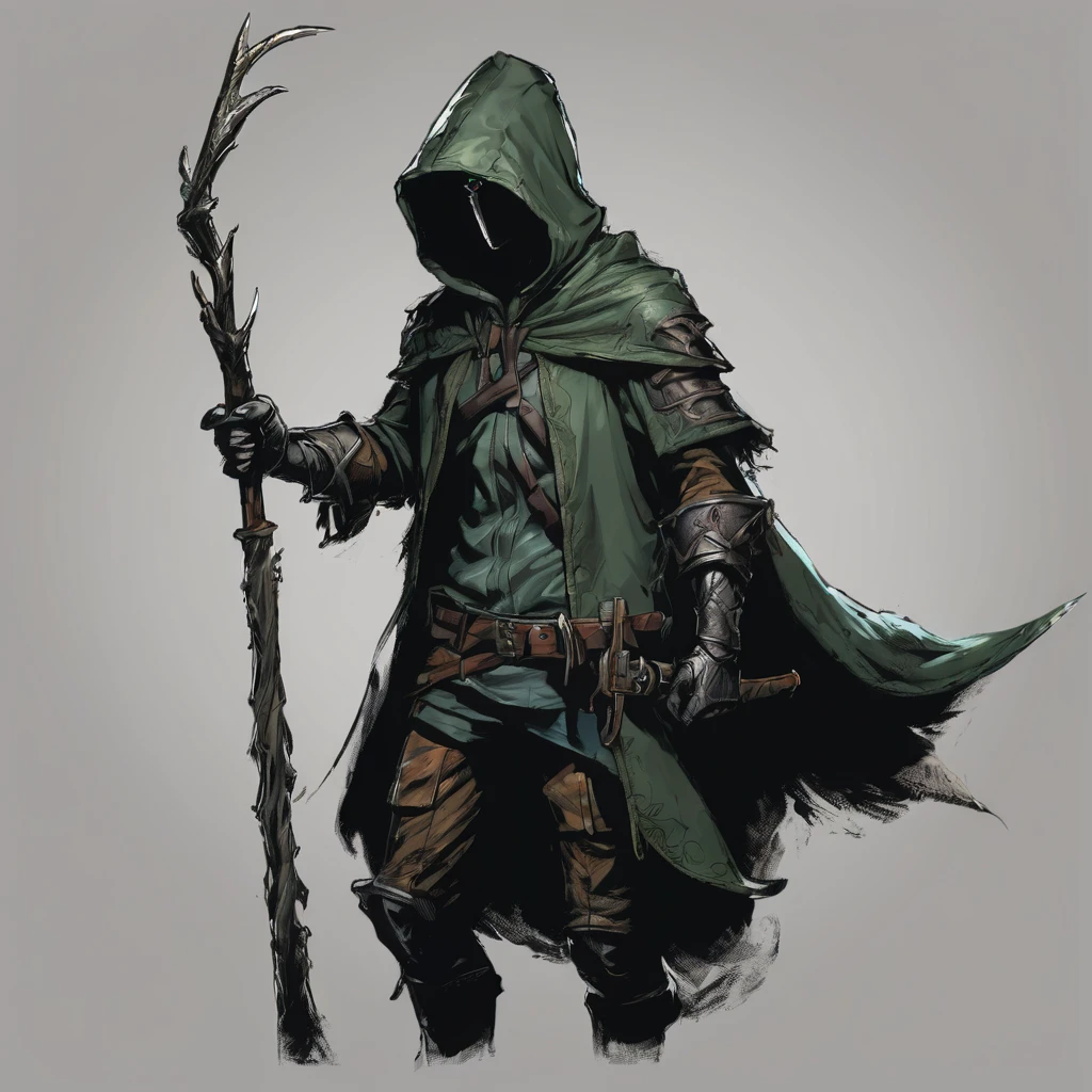 Hunter fantasy artwork hood