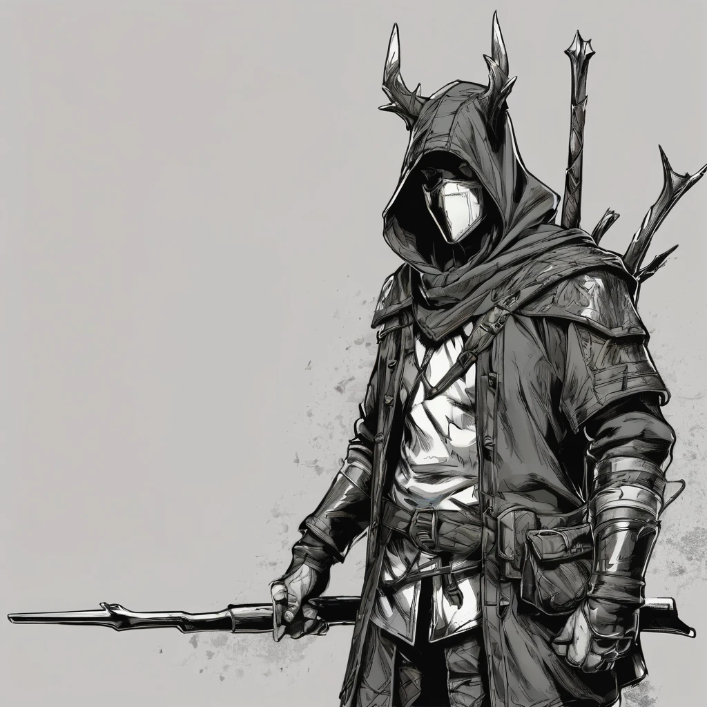 Hunter fantasy artwork hood