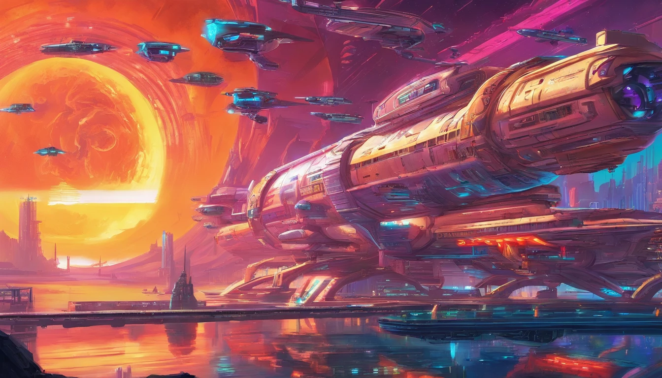 (((The space station is Deep Space 9))).There are Starfleet ships, and almost any ship, from Star Trek Deep Spaces 9 years. This styles are, from Gerry and Silvia Anderson,& Judith Garfield & Reeves-Stevens.