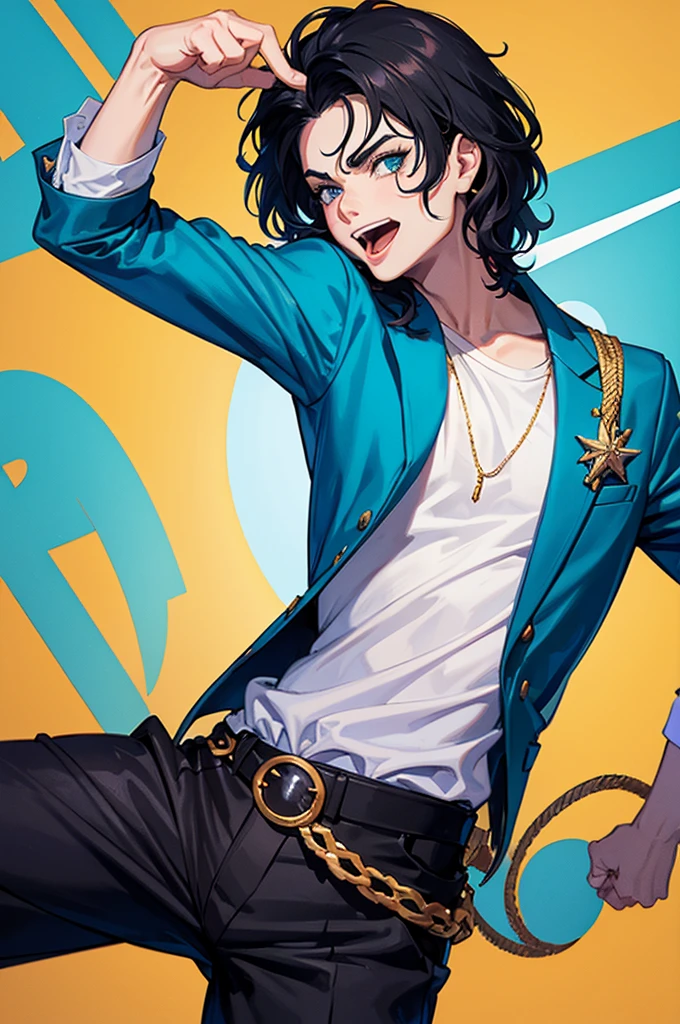 make a caricature of Michael Jackson
