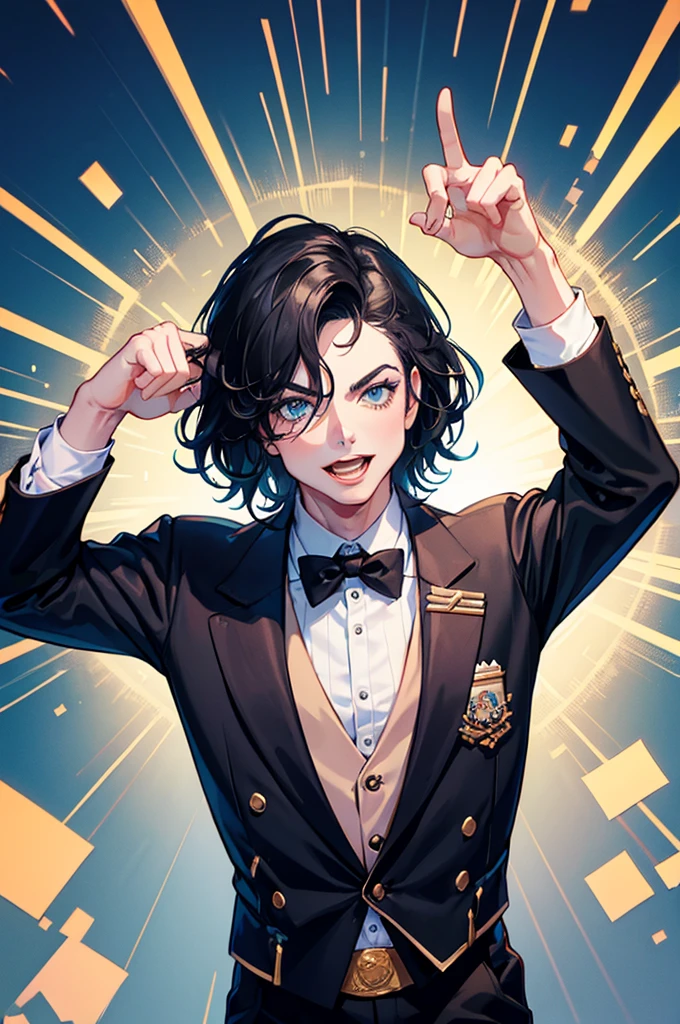 make a caricature of Michael Jackson