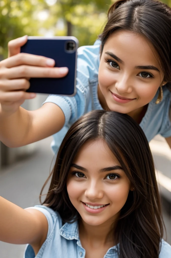 Girl taking a selfie, young woman