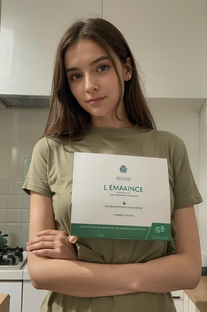 "Crée un emballage pour une marque de vêtements haut de gamme qui met l'accent sur la durabilité et l'élégance. La boîte doit être faite de matériaux recyclés et avoir un design minimaliste avec des couleurs naturelles comme le beige, le vert et le blanc. Le logo de la marque est imprimé en relief sur le couvercle de la boîte. À l'intérieur, les vêtements sont enveloppés dans du papier de soie recyclable avec un autocollant portant le logo de la marque. Une carte de remerciement avec un message personnalisé est incluse."