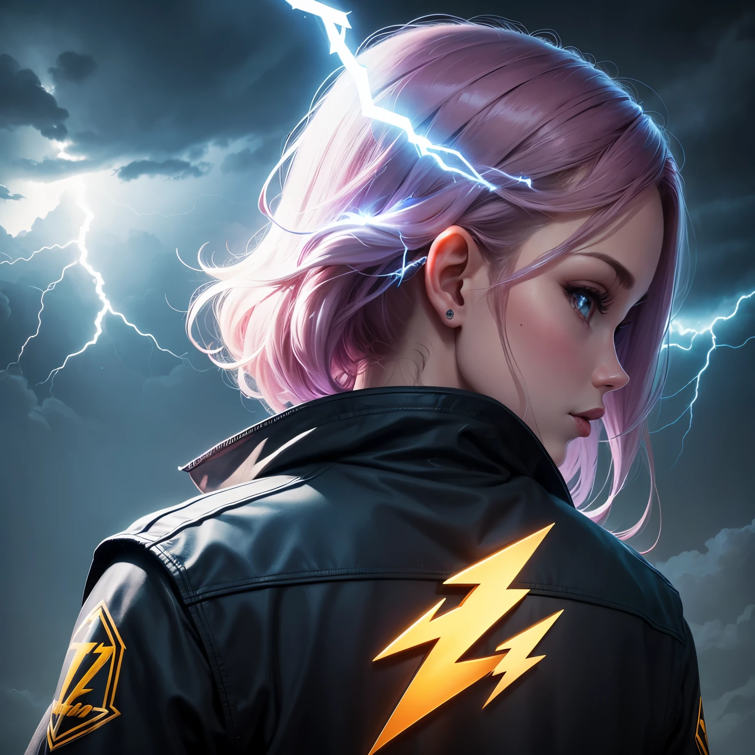 Logo with lightning 