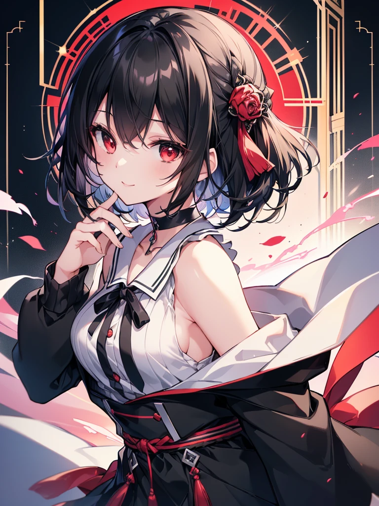 NSFW,((1人の男性と1人の女性,セックスをしている)),on stomach,from behind,vaginal,sex,お尻を掴む,小さな女の子,black haired,bare chest,smile with open mouth,masterpiece, highest quality, high resolution, Celia Clare, white capelet, beret,ribbon,(magical girl costume),simple background