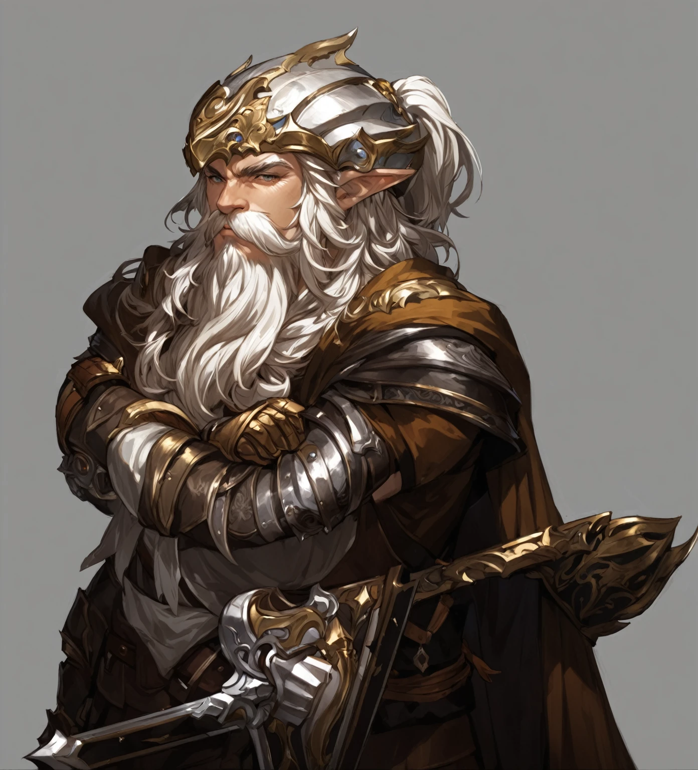 masterpiece, best quality, good quality, Fantasy aesthetics, Highly detailed, shadowverse style, male, dwarf