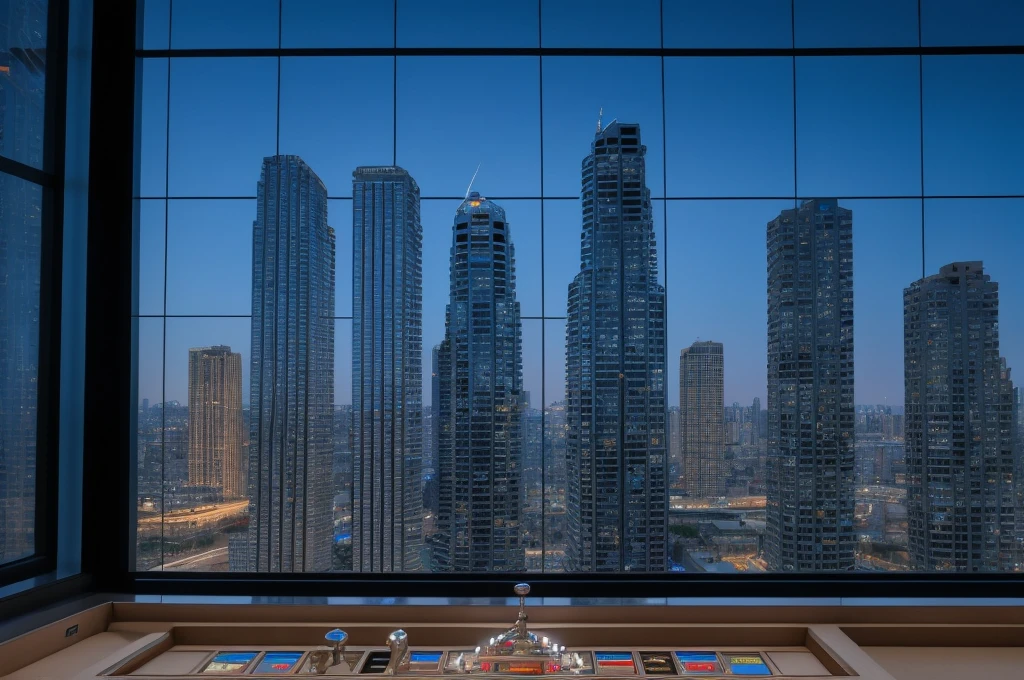 blue casino, night, downtown, HDR, 4k resolution, firework, modern architecture, slot machine, indoor, blue light, glass window, skyscraper view