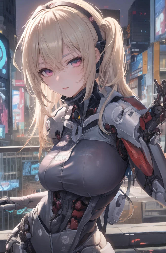 Girl posing in front of a city., cyberpunk oppai, anime rudo 8k, biomechanical OPPAI, best anime wallpaper 4k konachan, oppai, seductive anime girl, android heroine, naughty anime girl, female action anime girl, warhammer 40k, female cyberpunk anime girl, by rubio, violet eyes