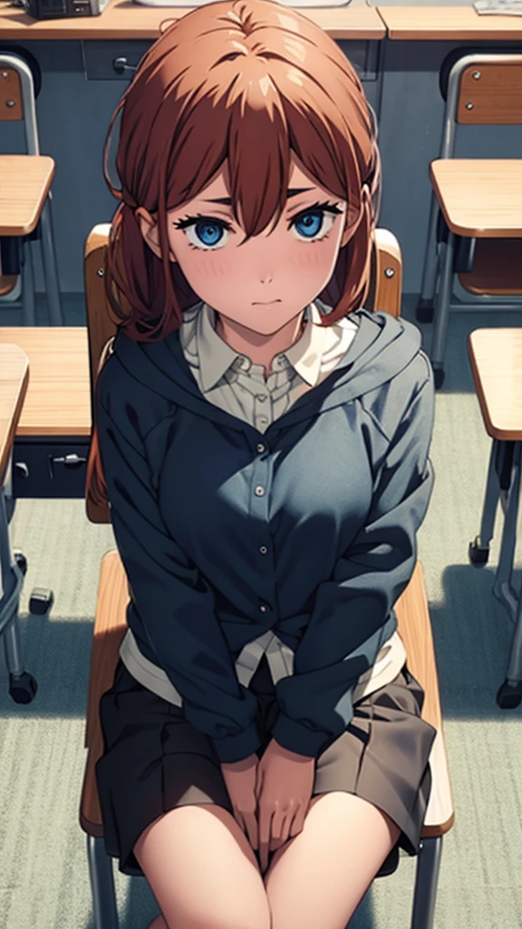 power sitting on classroom chair