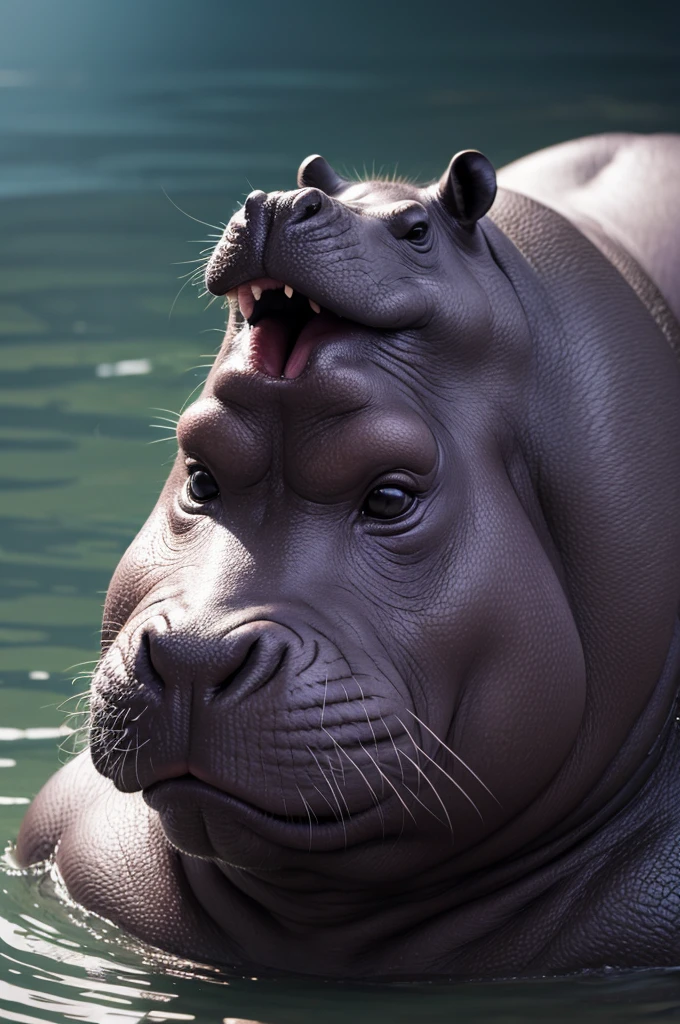 Singing hippo
