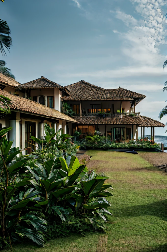 big house on the beach