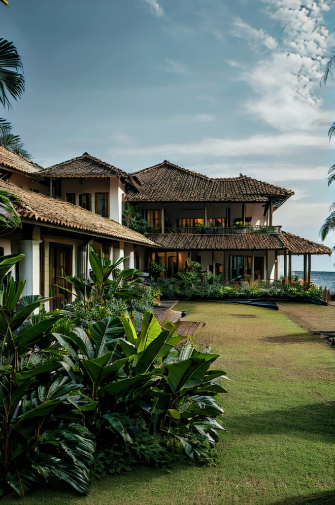 big house on the beach