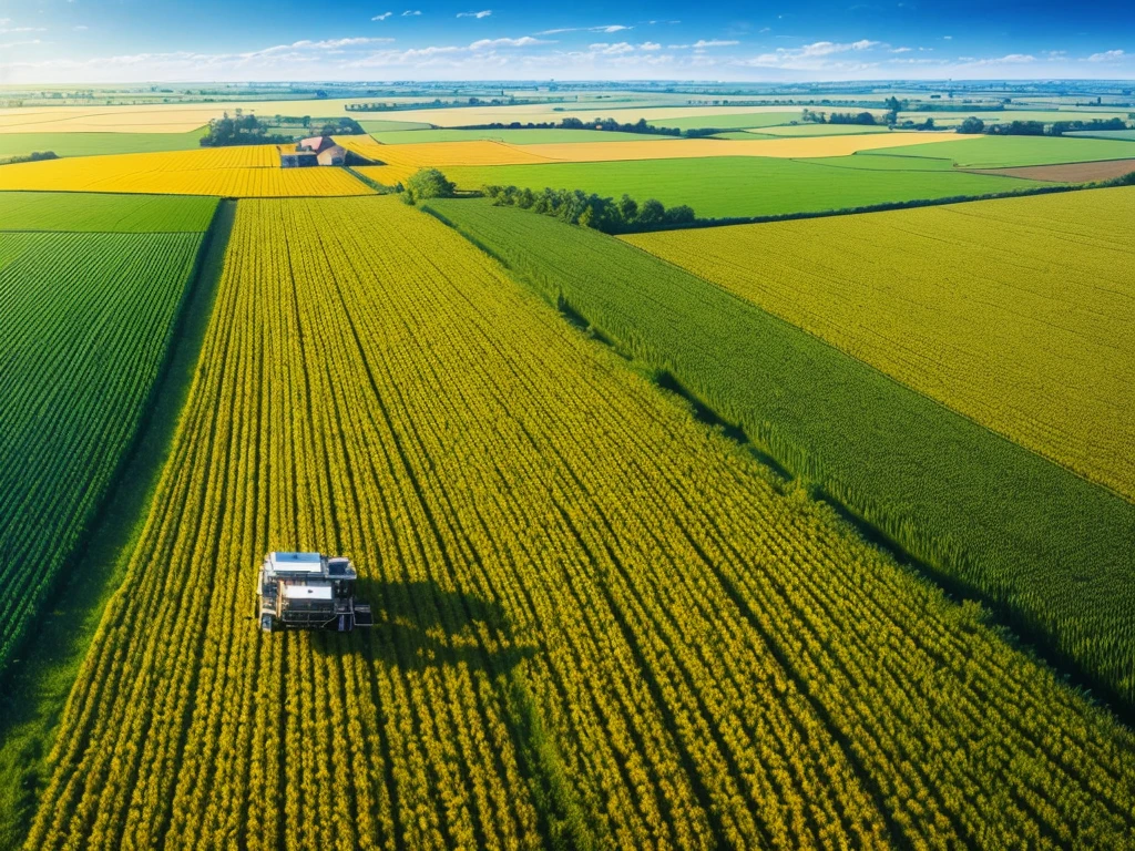 Masterpiece, best quality, (very detailed CG unified 8k wallpaper) (best quality), (best illustration), (best shade) nature harvest wheat, super meticulous --v6, people working in the fields