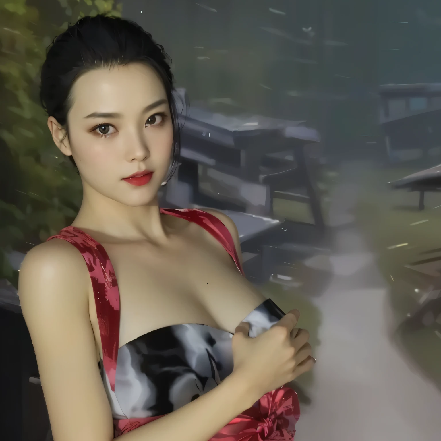 (Detailed CG、Unity、8k wallpaper)、(Very delicate and beautiful)、(masterpiece)、(Highest quality:1.2)、(Ultra-high resolution:1.3)、(Beautiful realistic Asian),Beautiful lighting、Perfect Lightning、Realistic Shadows、Fine skin、Very detailed、Detailed face and eyes、Realistic eyes、Sharp pupils、Huge , In the classroom、School、sunset、Beautiful Face、Blurred Background、(Japanese women)、Glowing Skin、Side Up、Beautiful black hair、Blunt bangs、Japan High School Sailor Uniform、Pleated mini skirt、A kind smile, ((Tabletop, Highest quality)), (Glowing Skin), Cinema Lighting, Physically Based Rendering, Award-winning, Very detailedな肌, Very detailedな顔, Beautiful eyes in every detail, Carl Zeiss 85mm f/1.4, (Cowgirl:1.3), (cumin , Chest and thighs), she'Very cute s old , (Brown Hair, Straight Long Hair, Open your eyes, Round face), Big cleavage, (Sailor blouse, I pulled up my pleated skirt myself:1.3), Watching from afar, (Spread your legs, Focus on the thighs),art、