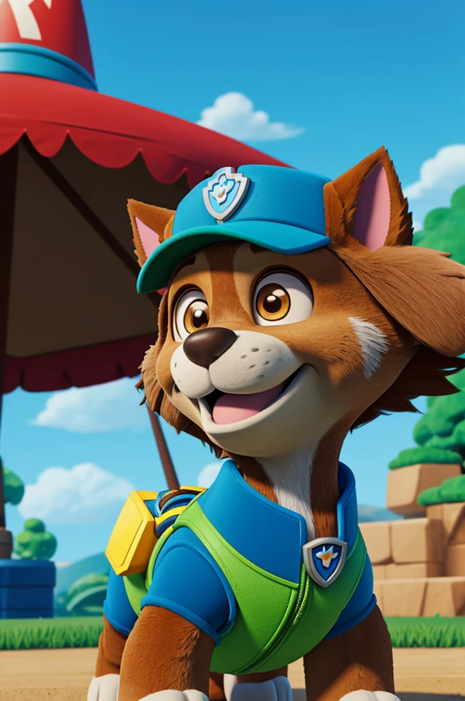 Rex from pawpatrol and is a furry