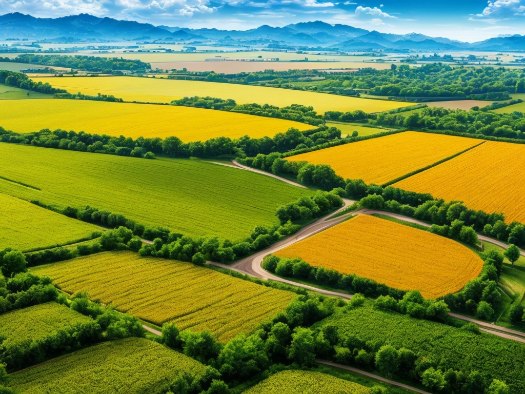 Masterpiece, best quality, (very detailed CG unified 8k wallpaper) (best quality), (best illustration), (best shade) nature harvest wheat, super meticulous --v6, people working in the fields