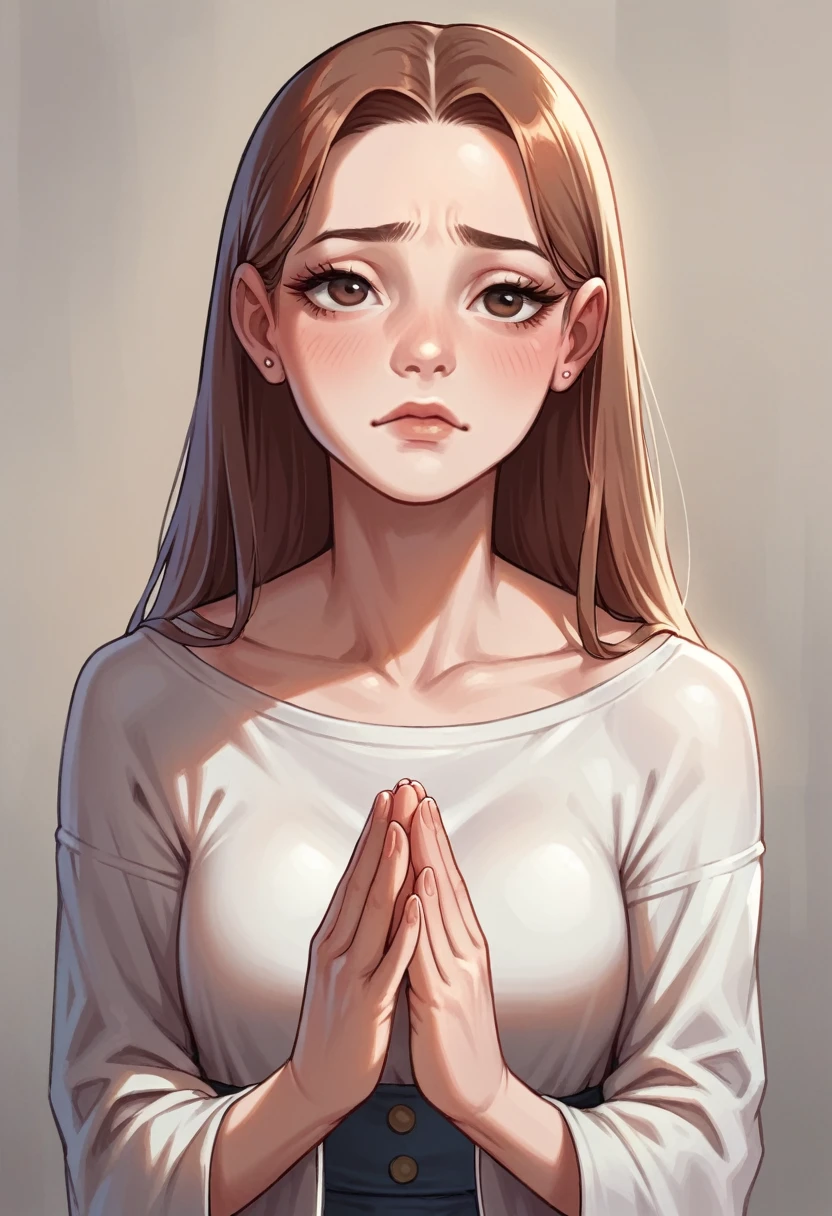 
she's praying that you don't hurt her