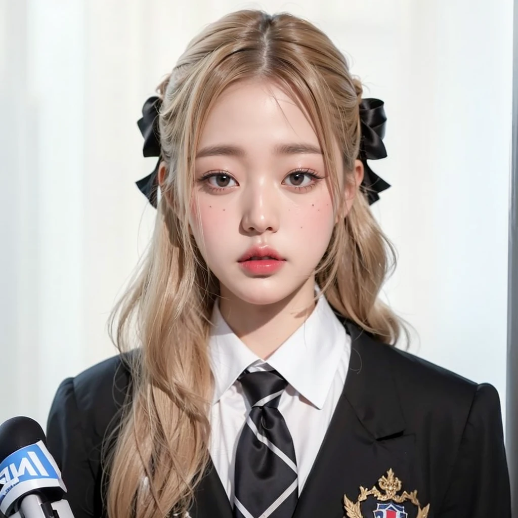 Wonyoung from IVE face, foto realista, ultra HD, 8k, big juicy lips
