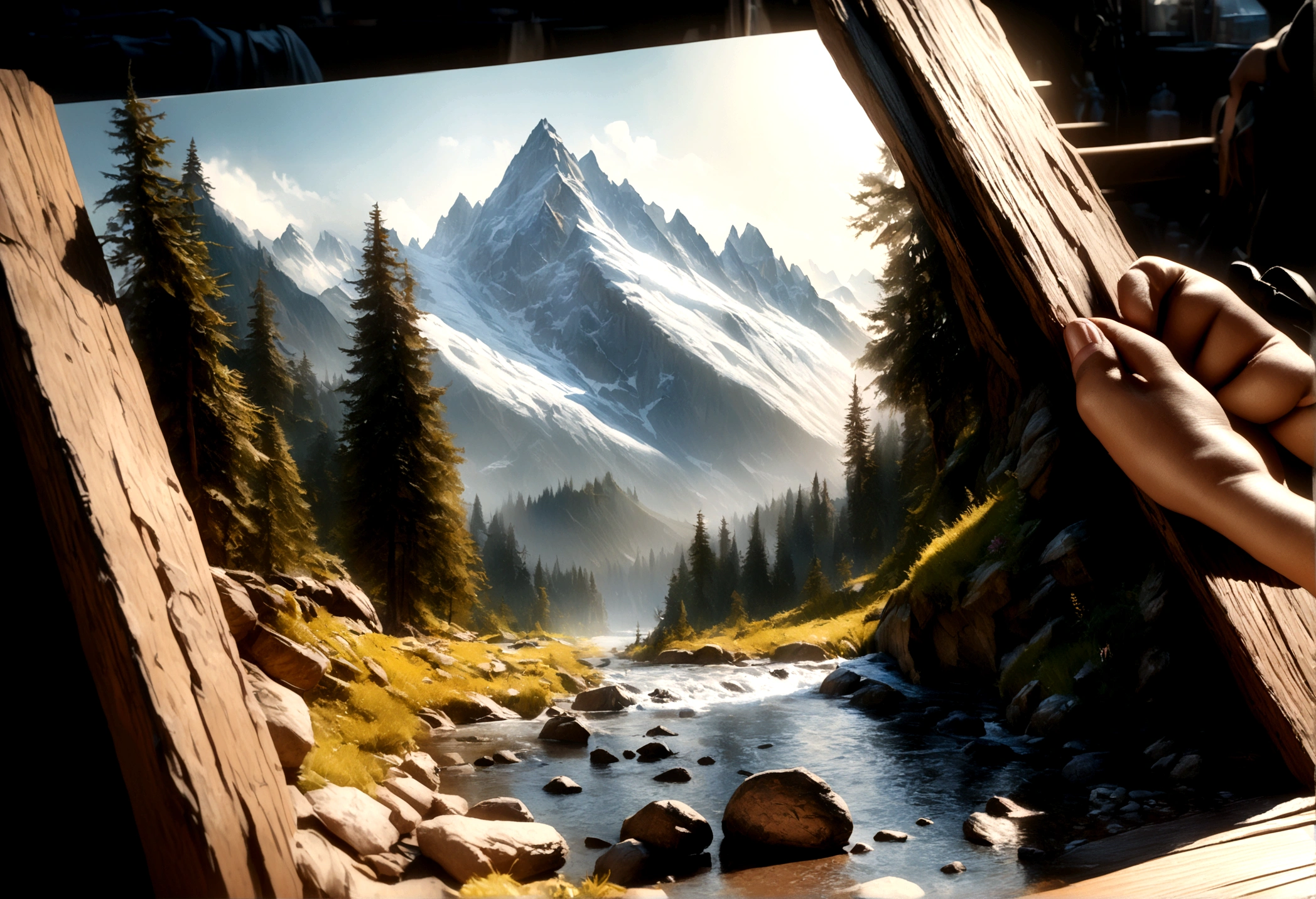 a breathtaking landscape of majestic mountains, a serene glacier national park, a mysterious dark twilight forest, (best quality,4k,8k,highres,masterpiece:1.2),ultra-detailed,(realistic,photorealistic,photo-realistic:1.37),HDR,UHD,studio lighting,ultra-fine painting,sharp focus,physically-based rendering,extreme detail description,professional,vivid colors,bokeh