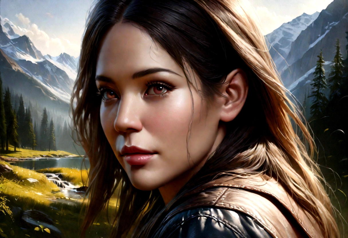a breathtaking landscape of majestic mountains, a serene glacier national park, a mysterious dark twilight forest, (best quality,4k,8k,highres,masterpiece:1.2),ultra-detailed,(realistic,photorealistic,photo-realistic:1.37),HDR,UHD,studio lighting,ultra-fine painting,sharp focus,physically-based rendering,extreme detail description,professional,vivid colors,bokeh
