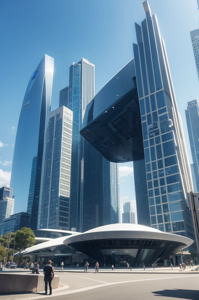 Make a futuristic building 