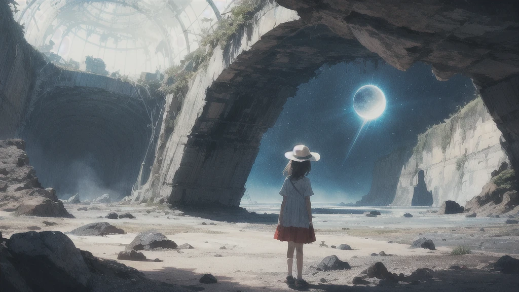 Summer vacation, Secret Base, Absurd, High resolution, Super detailed, (1 little girl:1.3),
Break Lomography, Analogue photography, Vibrant colors, Soft Focus, Light leakage, Dreamy atmosphere, Experimental charm, Nostalgic Charm BREAK Color Field Painting, large colored bands, abstract expressionism, Bold colors, Emotional impact, Atmospheric Depth, Minimalist Approach BREAK
, Space Exploration, Celestial Bodies, Astronomical phenomena, Scientific discoveries, otherworldly wonders