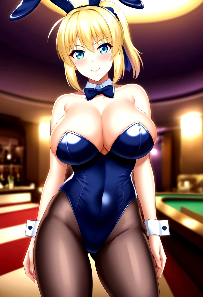 best quality Saber big breasts bunny suit public