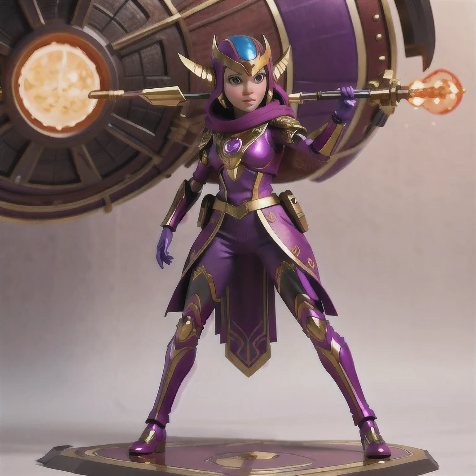 Close up of purple and gold toys, Super detailed fantasy characters, Science Fiction Characters render, detailed humanoid, Star Pathfinder Characters, Science Fiction Characters, Science Fiction Characters, humanoid character, very detailed character, Color Rendering, 3D Rendering Character Art 8K, Alien Armor, safi'jiiva armor, Marmoset Rendering