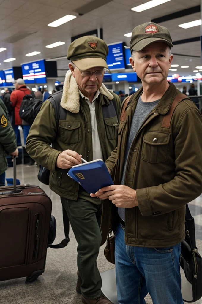 Elmer Fudd misses the plane at the airport