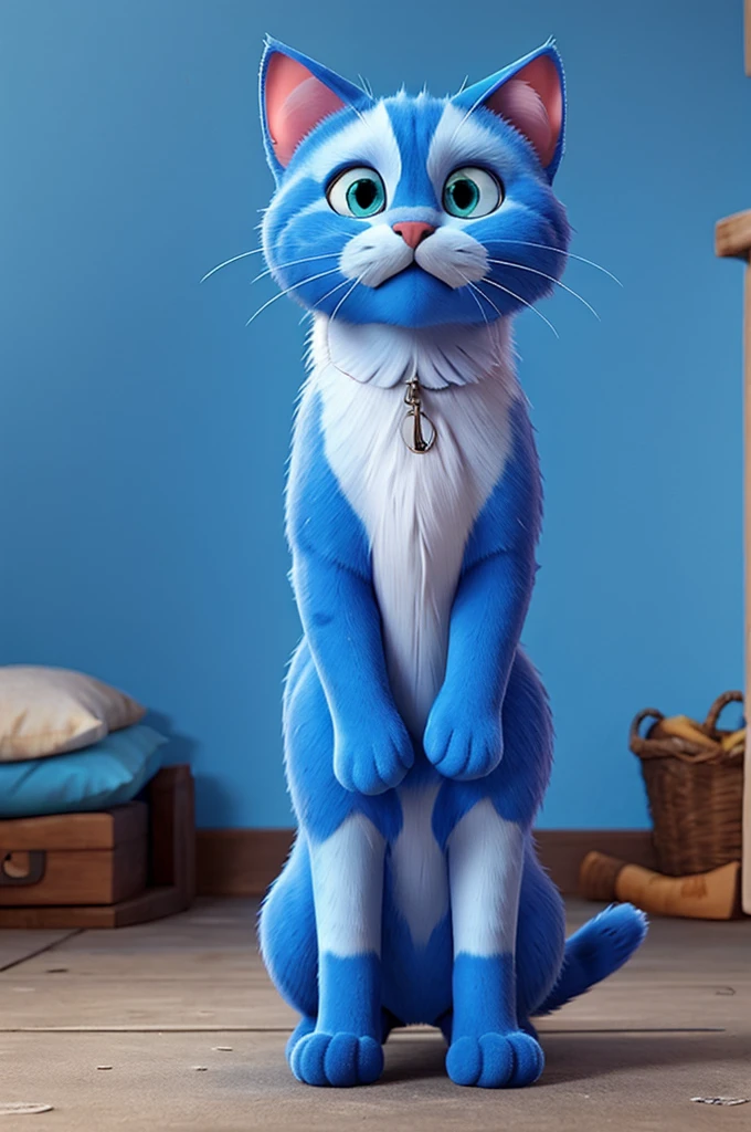 All blue cat
