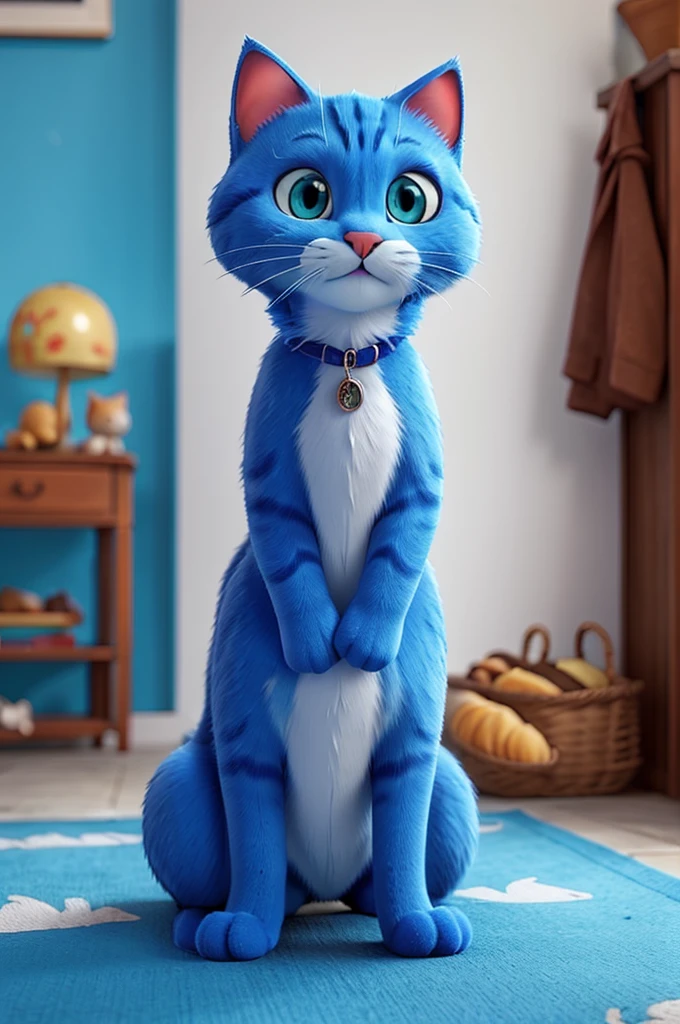 All blue cat