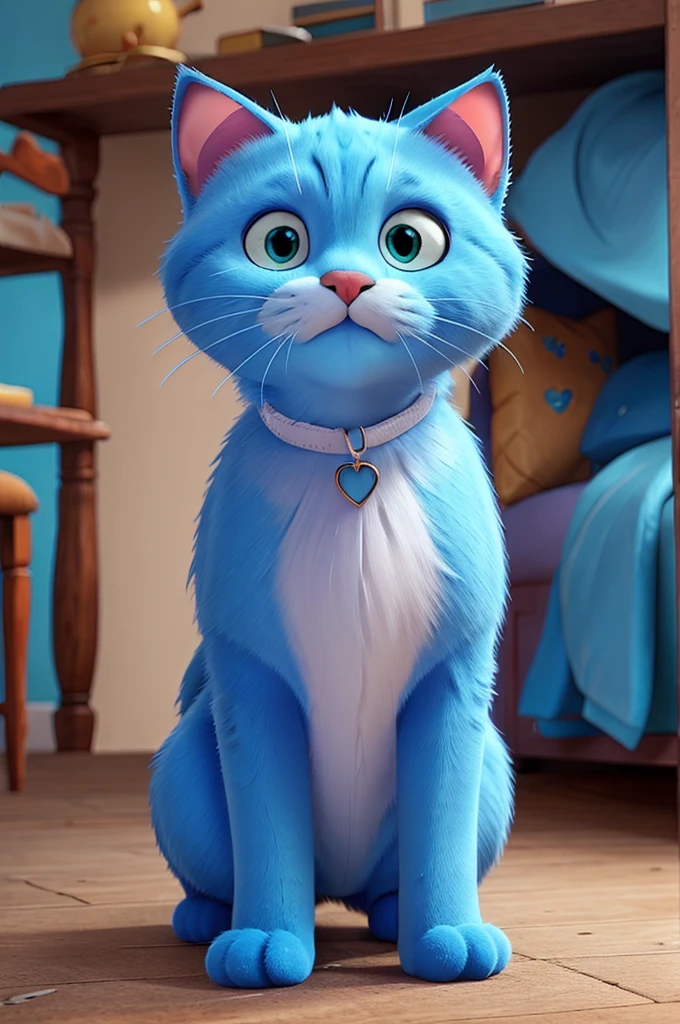 All blue cat