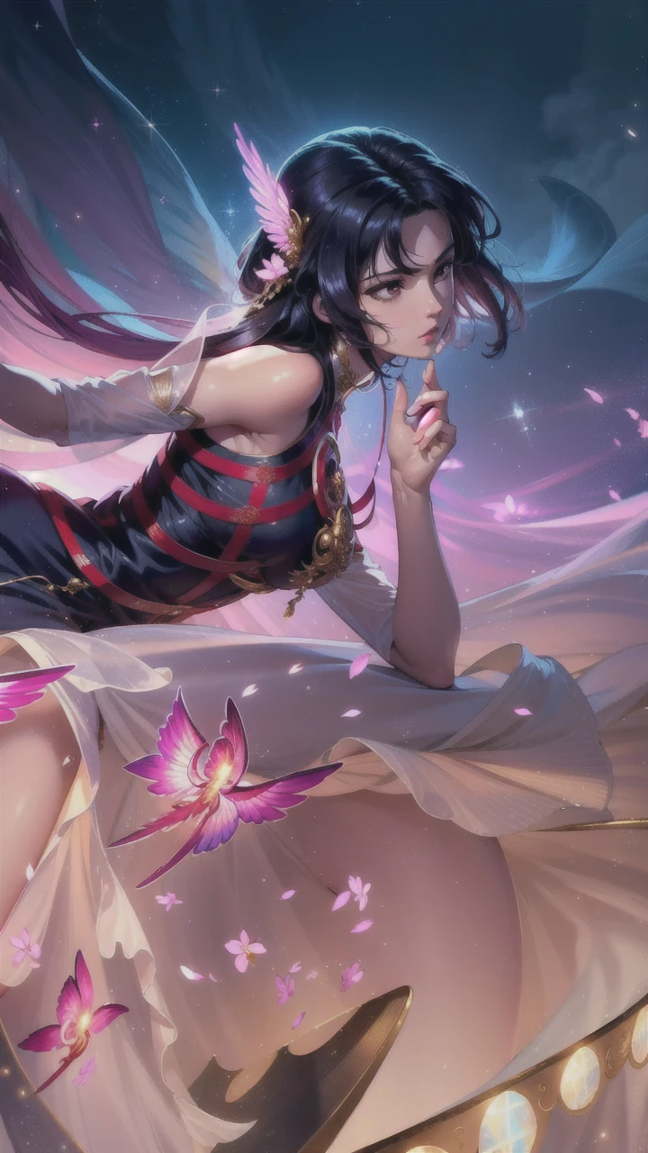 photorealistic, (hyperrealistic:1.2), beautiful, masterpiece, best quality, extremely detailed face, perfect lighting, nice hands, perfect hands, A divine and radiant angel in celestial splendor, (heavenly presence:1.2), (serene expression), (majestic wings), (ethereal glow:1.1), (peaceful and comforting), (transcendent beauty), (divine grace), (symbol of purity), (golden halo), (uplifting atmosphere), (celestial realm), (spiritual enlightenment), (gentle and protective), (illuminating light:1.2), (seraphic figure), (harmony and serenity), (angelic robes), (timeless and celestial), (captivating aura), (healing and guidance)