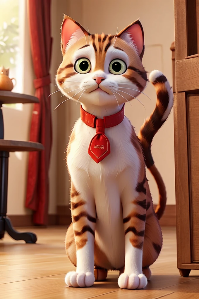 Cat all red 