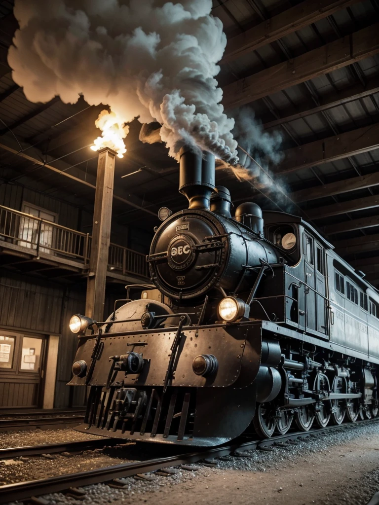 Create a 1949 locomotive image